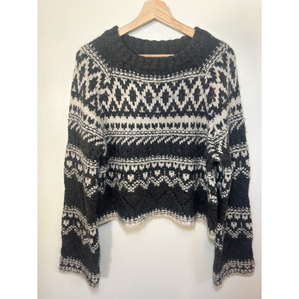 Sanctuary Crew Neck Fair Isle‎ Sweater Pullover - Picture 3 of 9